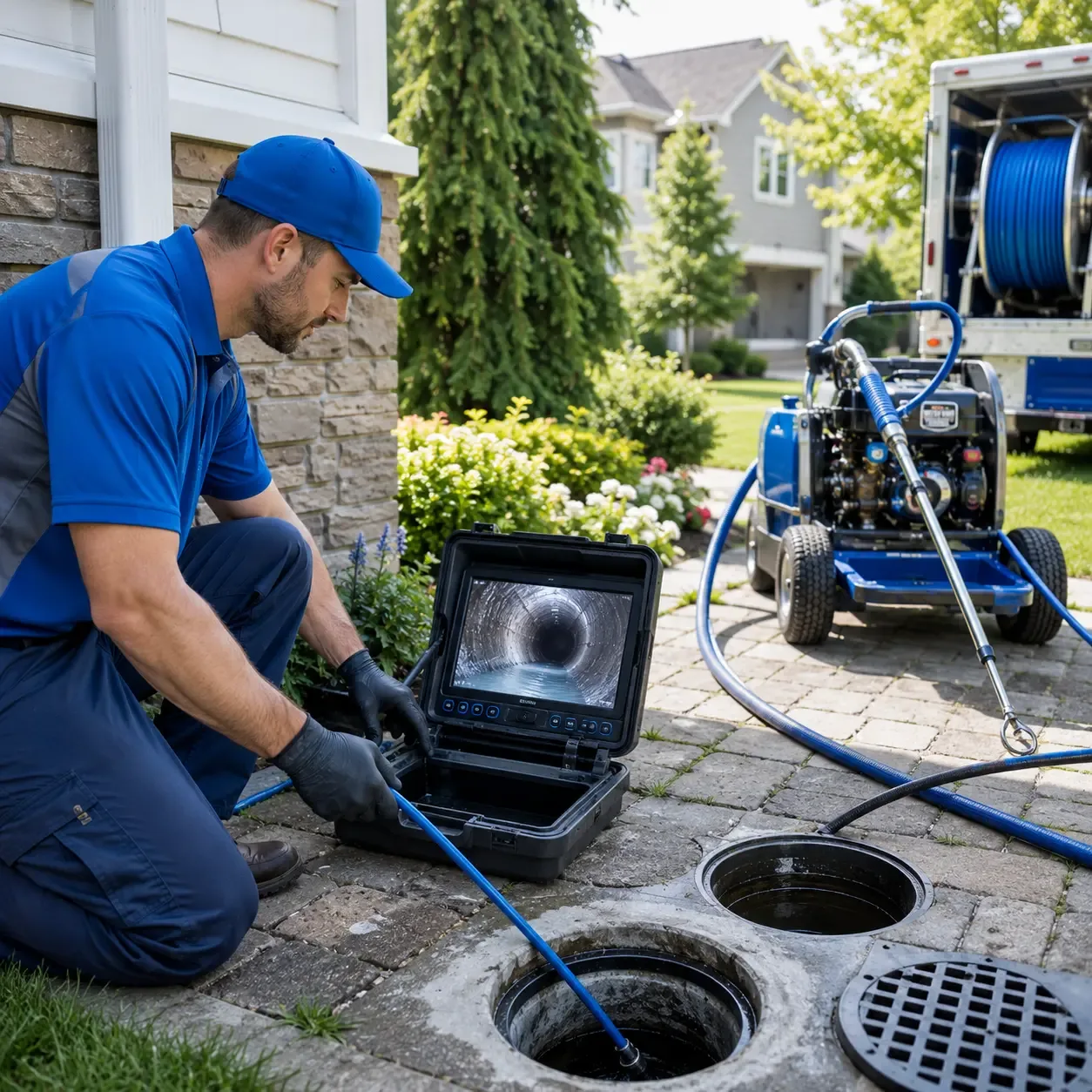 Outdoor drain cleaning professionals serving Hudson, NH