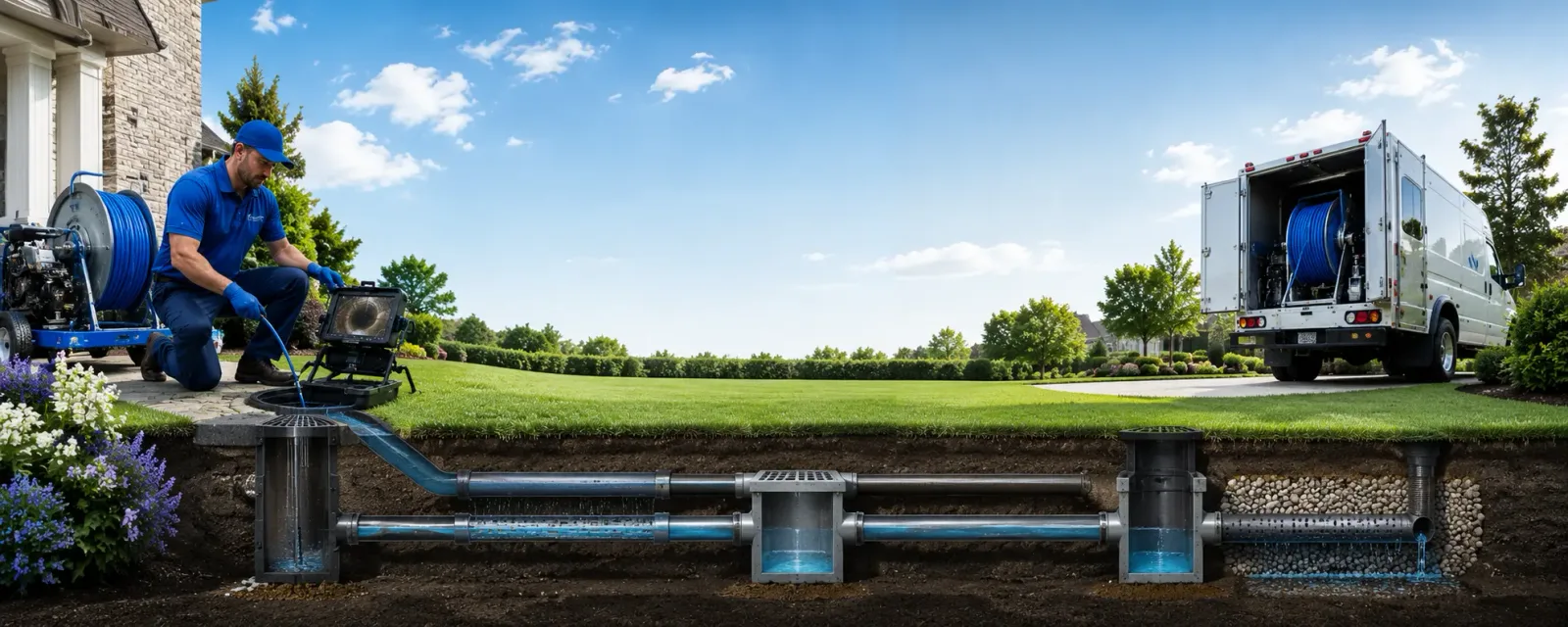 Outdoor drain cleaning information for Hudson, NH